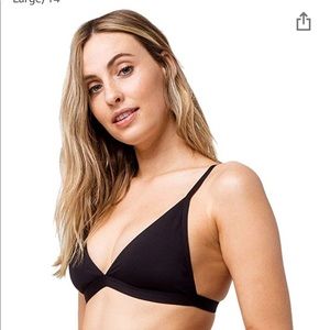 NWT Billabong Sol Searcher Bikini Top Black L